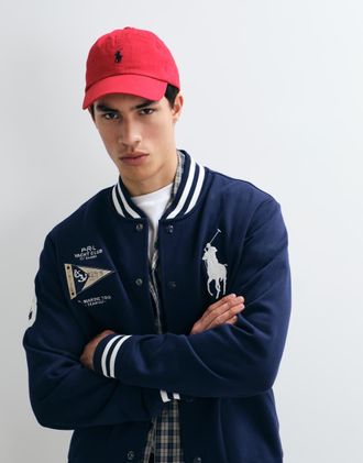 Polo Ralph Lauren bomber jacket con logo grande navy-blu navy