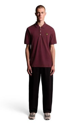 Lyle & Scott Plain Polo Shirt in Burgundy at Nordstrom, Size Xx-Large