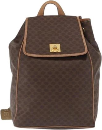 Celine Pre-owned Leather celine-bags - Dames - Vintage Rugzakken - Bruin - ONE Size - Vintage