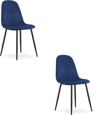 OEM Silla Asti - Terciopelo Azul Marino X 2