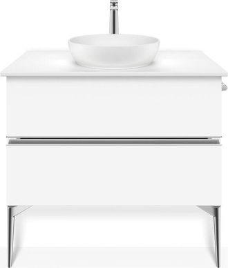 Duravit Duravit - Sivida Consola Mueble Bajo Lavabo, 2 Cajones, Tirador