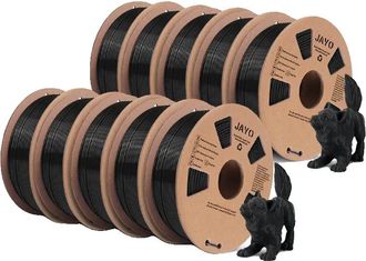 OEM Filamento Para Impresora 3d, Ecol&oacute;gico, De Alta Resistencia, Pla Negro, 10 Rollos