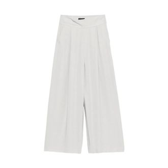 Emporio Armani Pantaloni Larghi - - Trousers - Donna - Grigio - S