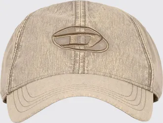 Diesel Cappello da baseball in nylon riciclato con logo Oval D ricamato
