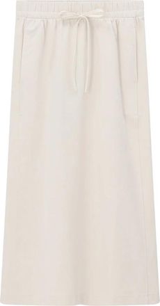 Max Mara Milano Knit Midi Rok - Dames - Midirokken - Beige - XS - Katoen - Rokken