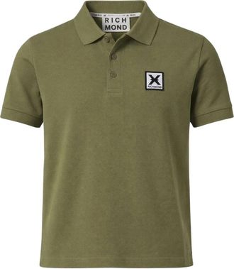 John Richmond Polo met 3 knopen - Heren - Polos - Groen - XS - Katoen - Tops