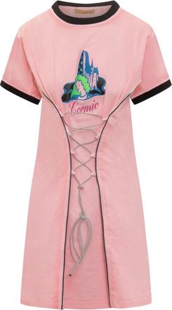 Cormio Corset Mini Jurk - Dames - Korte kleedjes - Roze - 2XS - Kleedjes