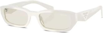 Prada Occhiali da sole squadrati - Bianco