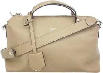 Fendi Pre-owned Vintage Handbag - Dames - Vintage Handtas - Beige - ONE Size - Leer - Vintage