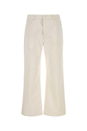 Ami Off White Loose Mid Rise Jeans