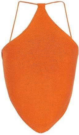 8 by YOOX KNIT BACKLESS HALTERNECK TOP