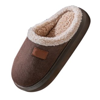 Generic Mens Spring Autumn and Winter Plus Velvet Warm Home Cotton Shoes with Thick Bottom and Soft Bottom Non Lamb Wool Cotton Slippers Anime Slippers for Me