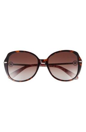 Kate Spade New York taliyahgs 57mm round sunglasses in Havana at Nordstrom Rack