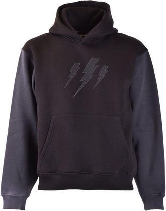 Neil Barrett Blacklightning Bolt Hoodie