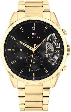 Tommy Hilfiger Accessoires, Heren, Geel, ONE Size, Baker Horloge