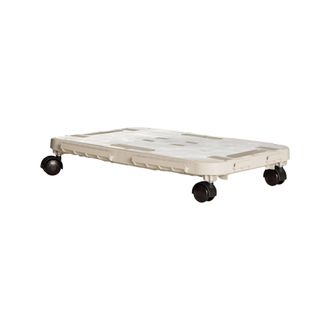 Dmora Dmora Plataforma Con Ruedas De Polipropileno, 100% Made In Italy, 48x29h8 Cm, Color Beige