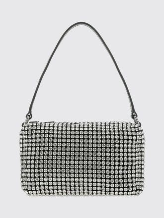 Alexander Wang Mini borsa a spalla in mesh con cristalli e logo impresso