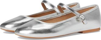 Steve Madden Violette Flat Womens Shoes Silver Metallic : 9.5 M, Synthetic