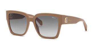 Chopard SCH406 05GN Mens Sunglasses Brown Size 55