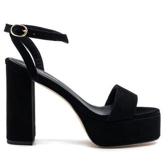 Andrea Gomez Becka Suede Platform in Black at Nordstrom, Size 35.5