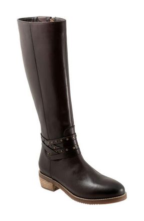 Softwalk Rosetta Knee High Boot in Dark Brown at Nordstrom, Size 10.5