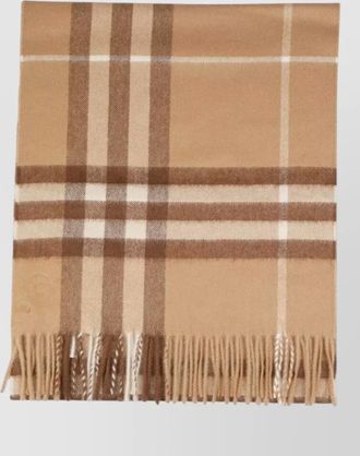 Burberry cashmere checked scarf