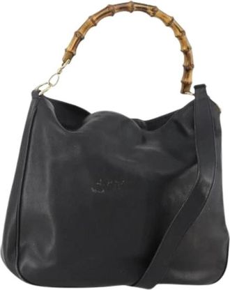 Gucci Pre-owned Vintage Shoulder Bag - Dames - Vintage Schoudertas - Zwart - ONE Size - Leer - Vintage