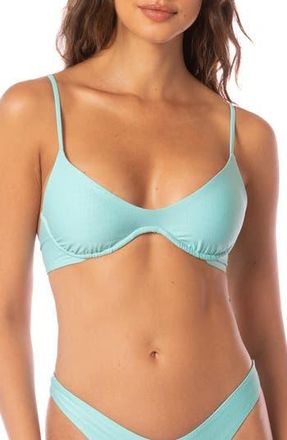 Maaji Irene Underwire Reversible Bikini Top in Aquamarine at Nordstrom Rack, Size X-Small