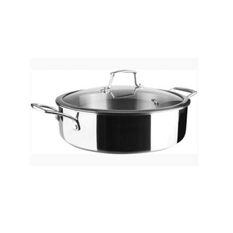 Lacor Sart&eacute;n De Acero Inoxidable De 28 Cm + Tapa - 60888 - Lacor