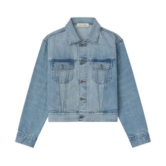 Fear of God Jassen, Heren, Blauw, L, Denim, Denim Trucker Jacket
