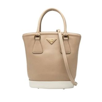 Prada Borsa a mano di seconda mano - - Pre-owned - Donna - Beige - ONE SIZE