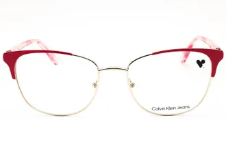 Calvin Klein Jeans CKJ22218 Cat-Eye Metal Eyeglasses - Gold