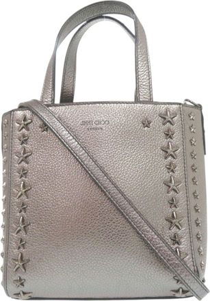 Jimmy Choo London Leather Handbag (Pre-Owned)