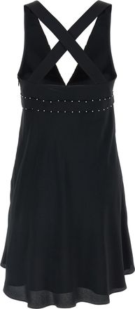Giovanni Bedin Womens Black Acetate Short Dress