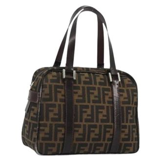 Fendi Pre-owned Zucca Canvas Hand Bag - Dames - Vintage Handtas - Bruin - ONE Size - Leer - Vintage