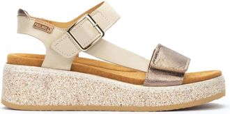 Pikolinos Taupe damessandaal voor de zomer - Dames - Sleehakken - Veelkleurig - 42 EU - Schoenen