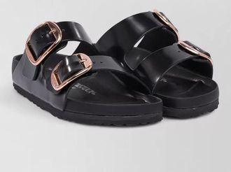 Birkenstock leather arizona big buckle slides