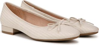 Life Stride Cheers Ballet Flats Women Almond Milk Square Toe Slip On Hawk2850