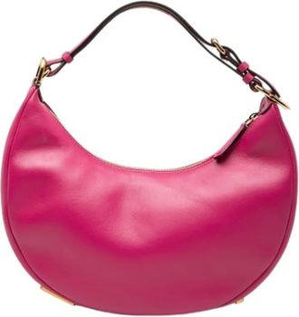 Fendi Pre-owned Fendigraphy Hobo - Dames - Vintage Schoudertas - Roze - ONE Size - Leer - Vintage