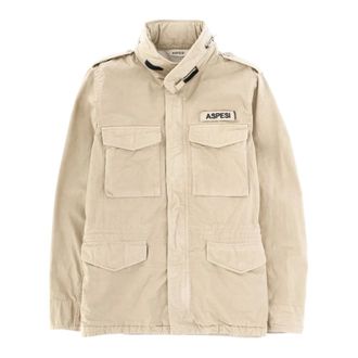 Aspesi Light Jackets, male, Beige, Size: S Minifield Cot