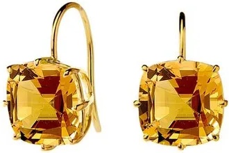 Syna Cushion Earrings in Citrine at Nordstrom, Size Small