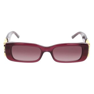 Balenciaga Gafas de sol rectangulares Dynasty - Accessories - Mujer - Rojo - ONE SIZE