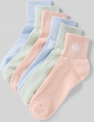 adidas Originals Socken aus Baumwoll-Mix im 6er-Pack in Rosa, Gr&ouml;&szlig;e 34-36