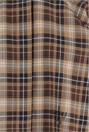 Patou Womens Blouse With Check Pattern Cotton Multicolour Shirt