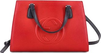 Gucci Soho verstelbare leren tas met handvat - Beige