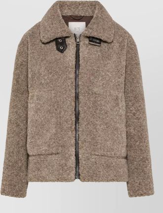 Seventy Venezia boucl&eacute; faux fur panelled jacket