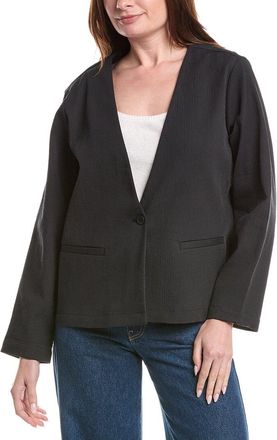 Eileen Fisher Plus V-Neck Jacket