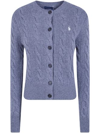 Ralph Lauren Sweater Cardigan Flannel Grey Heather