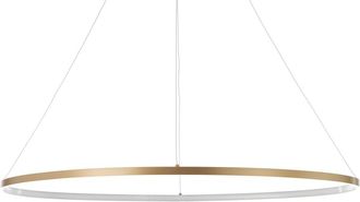 Oresteluchetta Araña de anillos en aluminio dorado satinado cm. Al.92 x ø.60/100