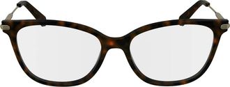 Longchamp Stijlvolle brilmonturen in Dark Havana - unisex - Brillen - Bruin - 51 MM - Accessoires